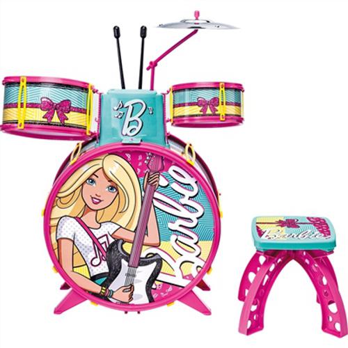 Bateria Infantil Musical Barbie - Fun - Mattel
