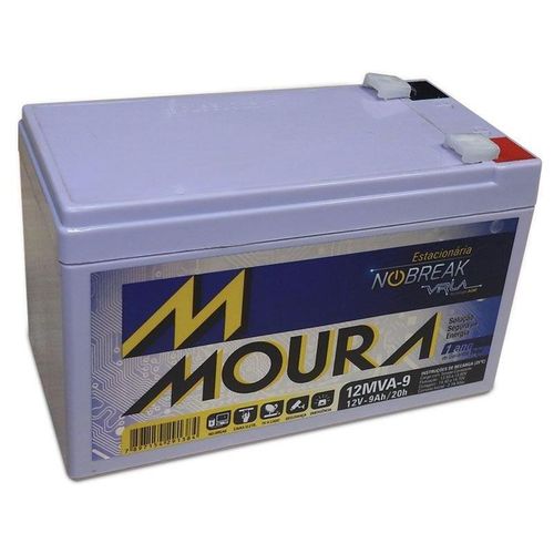 Bateria Moura Centrium ENERGY 12MVA-9 Estacionaria Nobreak 12V 9AH