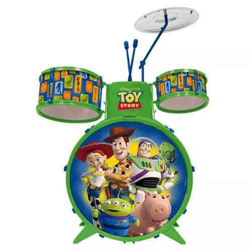 Bateria Musical Infantil Toy Story C/ Banquinho - Toyng 34517