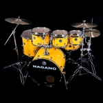 Bateria Nagano Drums Modelo Garage Rock 22 Yellow Racing