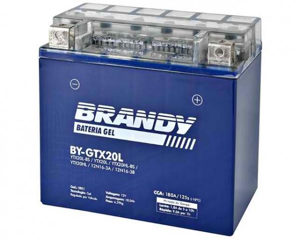 Bateria Nano Gel BY-GTX20L Kawasaki KZ1000 1982 Brandy 0851