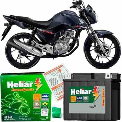 Bateria 5ah Htz6l Honda Cg Titan/fan 125/150/160 - Heliar