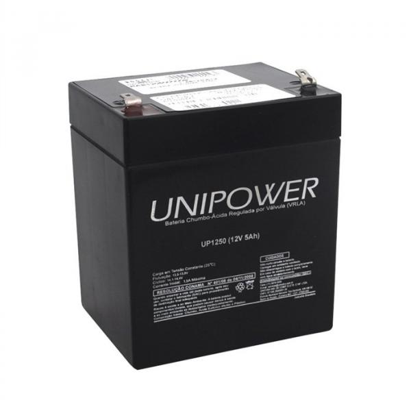 Bateria P/ Nobreak/Alarme 12v 5ah Unipower Up1250 F187 - 425 - Unicoba