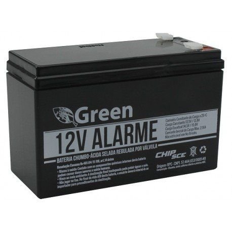 Bateria P/ Nobreak/Alarme 12v 7ah Seg - 450 - Green