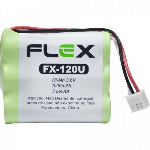 Bateria P/ Telefone Sem Fio 3,6 Aa 1000mah Flex