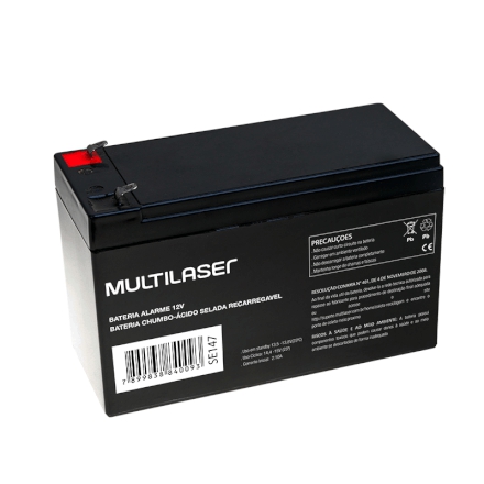 Bateria para Alarme ou Cerca Elétrica 12v Multilaser F01 SE1