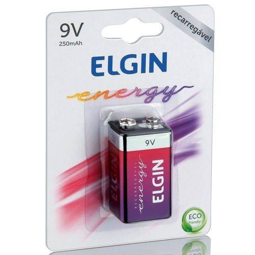 Bateria Recarregável 9v 250 Mah - Elgin