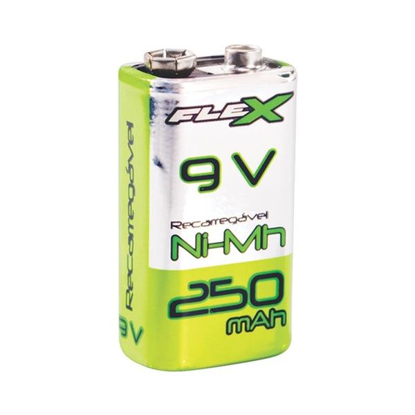 Bateria Recarregável Flex 9v Fx9v25b1