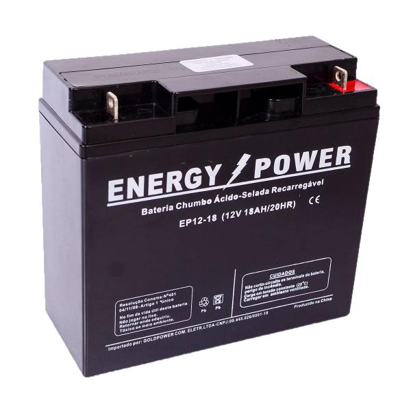 Bateria Selada 12v 18ah Vrla Energy Power - Nobreak, Telecom