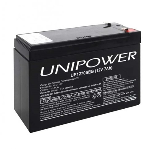 Bateria Selada 12V/7A UP1270SEG Unipower | InfoParts