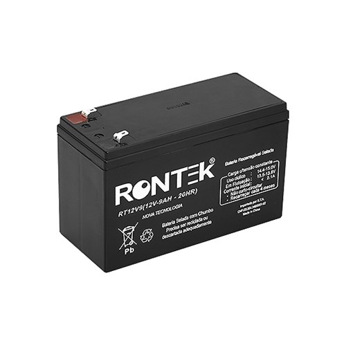 Bateria Selada 12v 9ah P/ Bike Elétrica /nobreak 35082 - Rontek