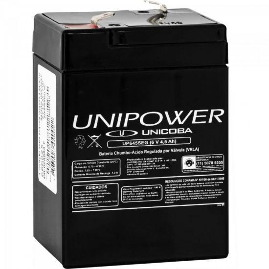 Bateria Selada 6V/4,5Ah UP645SEG UNIPOWER
