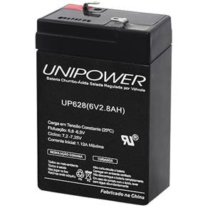 Bateria Selada 6v 2,8ah UP628 Unipower