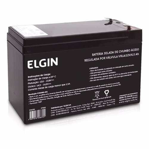 Bateria Selada Elgin 12V 9Ah | Nobreak e Cerca Elétrica