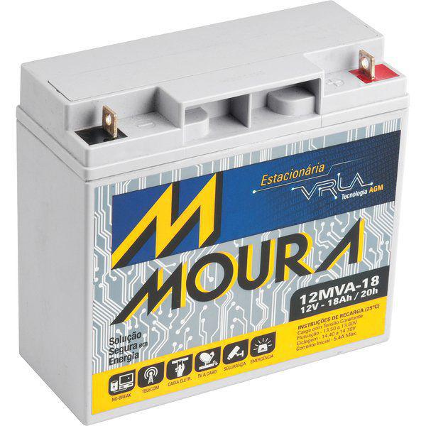 Bateria Selada para Nobreaks 12v 18ah - 12mva-18 Moura