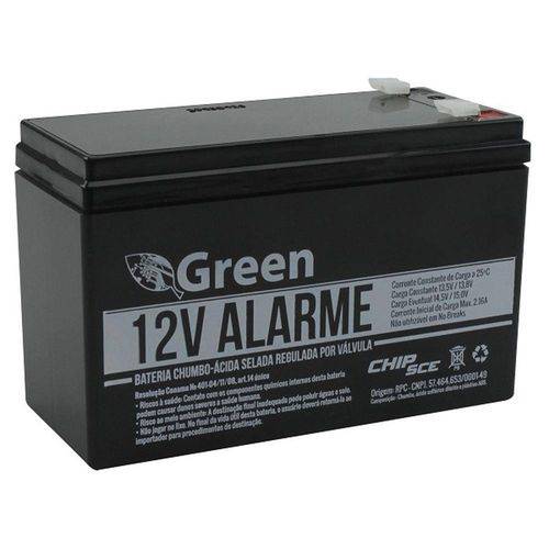 Bateria Selada Recarregável 12V 7Ah para Alarmes e Cerca Elétrica