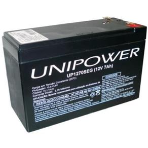Bateria Selada Unicoba Unipower 12V 7,0Ah - UP1270
