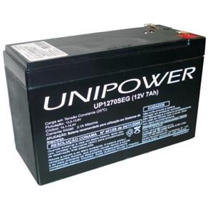 Bateria Selada Unicoba Unipower 12V 7,0Ah - UP1270E (Bateria P/ No-Break) UNICOBA