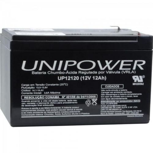 Bateria Selada UP12120 12V/12A UNIPOWER