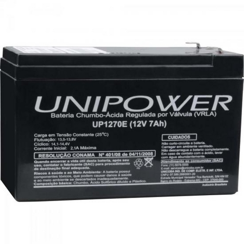 Bateria Selada Up1270 12v/7a Unipower (7890000626361)