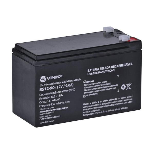 Bateria Selada Vinik 12 Volts 9 Amperes Bs12-90