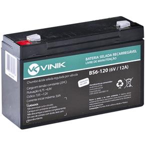 Bateria Selada Vinik Vlca 6v 12a Bs6-120