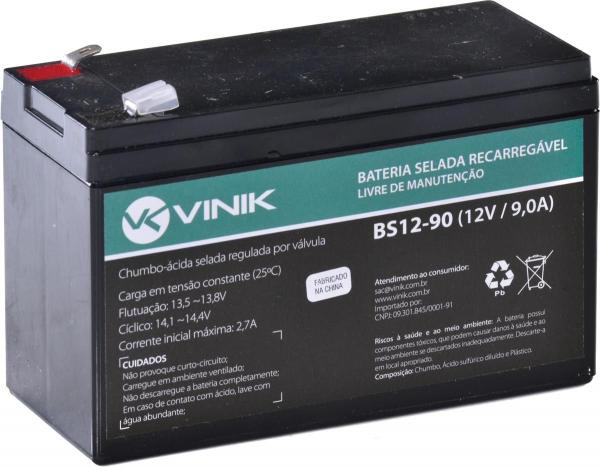 Bateria Selada VLCA 12v 9,0a BS12-90 Vinik