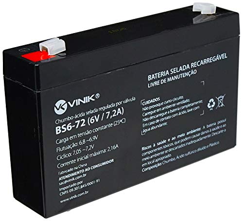 Bateria Selada VLCA 6V 7.2A BS6-72, VINIK