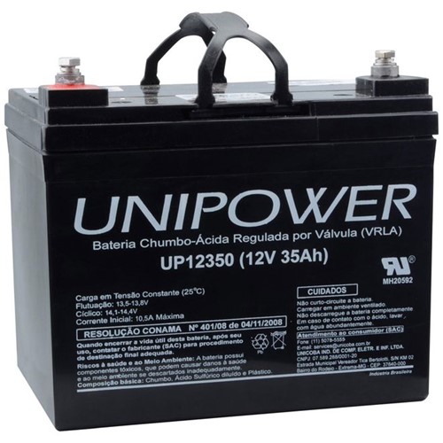 Bateria Selada VRLA 12V 35,0AH M6 UP12350 RT 06C041 - Unipower
