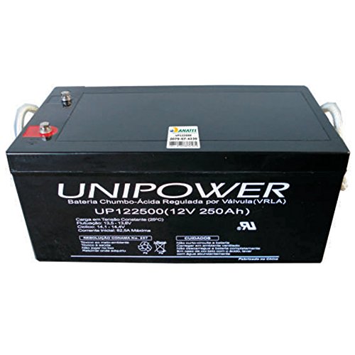 Bateria Selada VRLA 12V 250AH M8 UP122500 RT 06C075 - Unipower