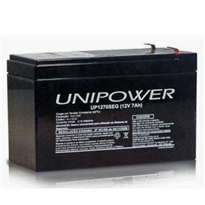 Bateria Selada VRLA, 12V, 7.0 Ah UP1270 ? Linha SEG ? Unipower
