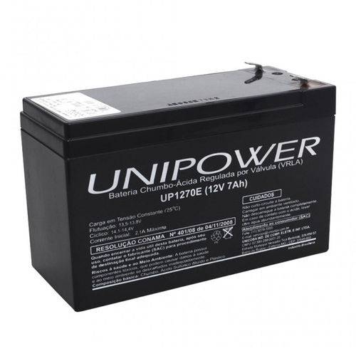 Bateria Selada Vrla 12v/7a Up1270e Unipower