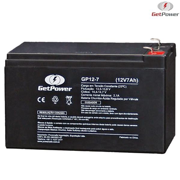 Bateria Selada VRLA 12V, 7Ah GP12-7,0 GetPower