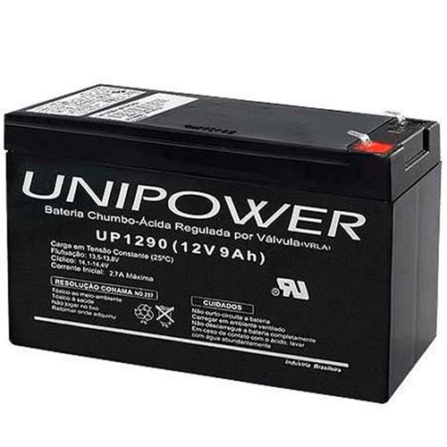 Bateria Selada VRLA 12V 9,0Ah F187 UP1290 – Unipower