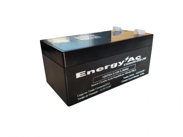 Bateria Selada Vrla 12v 3.3ah - Nobreak, Alarme - Energy Ac