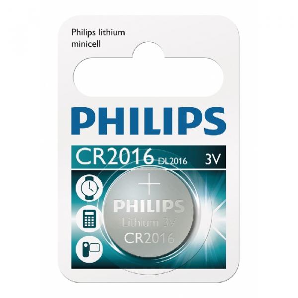 Bateria Tipo Botão Philips - Cr201601b