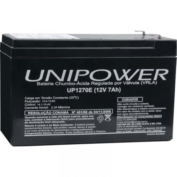 Bateria Unipower 12v 7ah Up1270e P/ No-break
