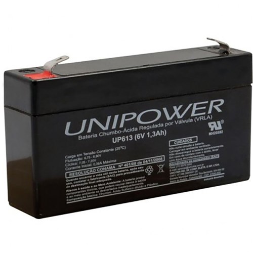 Bateria Unipower 6V 1.3 Up613 Nao Automotiva