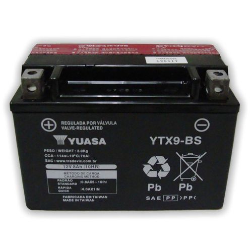 Bateria Yuasa Cb 500 1998 a 2004 Original Ytx9-Bs
