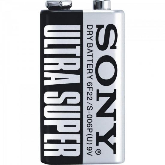 Bateria Zinco Carbono 9V SHRINK ULTRA HEAVY DUTY S-006P-VPX - Sony