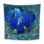 Beautiful Underwater world Wall Tapestry Wall Hanging Tapestries 1.5*1.3m