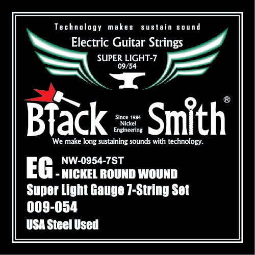 Black Smith Nw-0954-7St - Encordoamento P/ Guitarra 7 Cordas