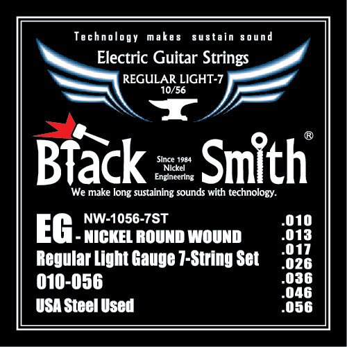 Black Smith Nw-1056-7St - Encordoamento P/ Guitarra 7 Cordas