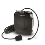 BLU Amplificador de voz sem fio UHF de 10 Watts SHIDU com fone de ouvido confortável, faixa de pescoço e clipe de cinto para