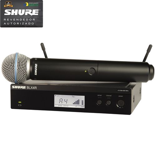 Blx24rbr/b-58 M15 Shure - Microfone Sem Fio de Mão