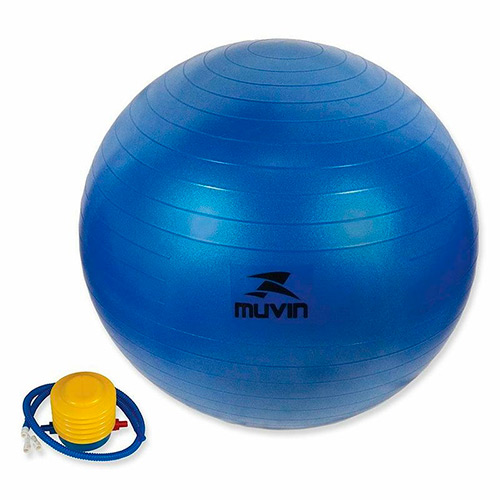 Bola de Ginástica 55cm Azul - Muvin