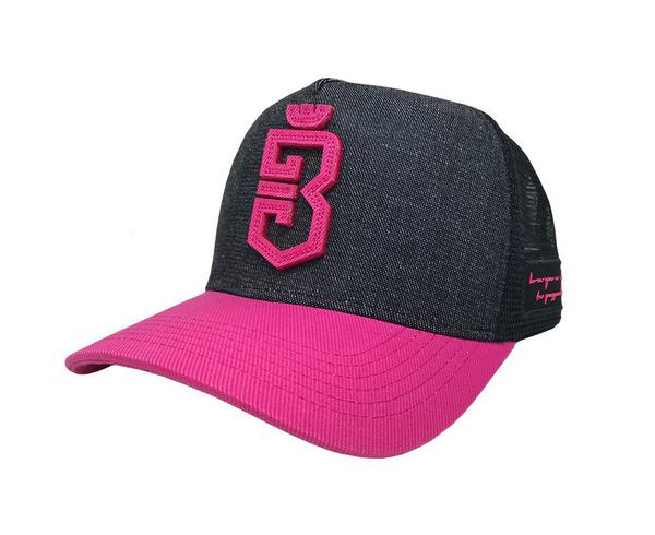Boné Trucker Logo Bold Pink - Use Bora