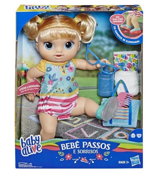 Boneca Baby Alive Passos e Sorrisos Loira E5247 - Hasbro