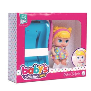 Boneca Baby`S Collection Mini Bebê Conforto Super Toys