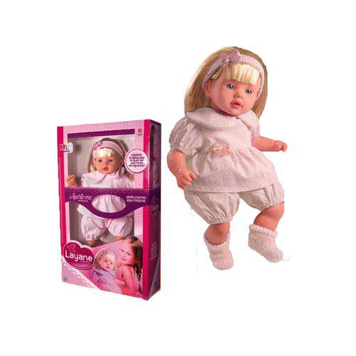 Boneca Bebê Layane - Milk Brinquedos